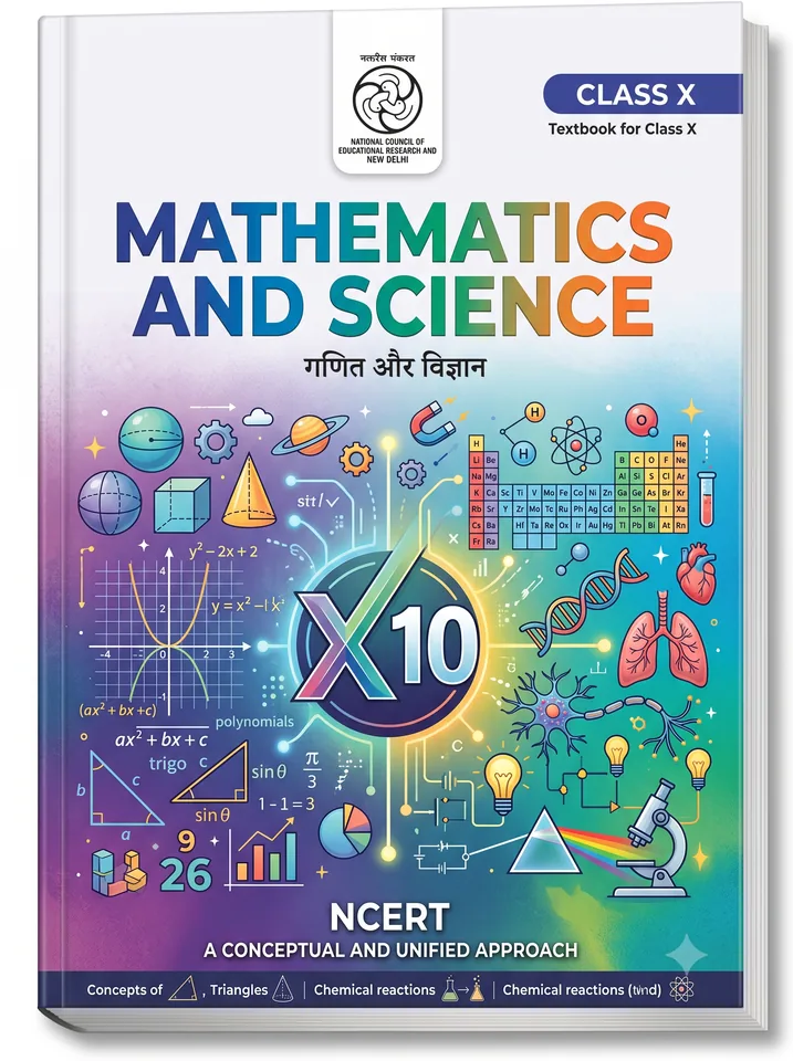 Class 1–12 — Maths, Physics, Chemistry and Biology course book illustration for EIONX Learning in Jabalpur